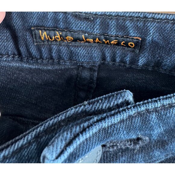 Nudie Jeans Skinny Lin black black slim Y2K 90s sz 33x28 - Picture 2 of 9